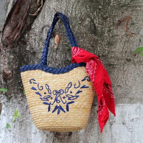 Sac à Main en Paille Plage Shaulaa