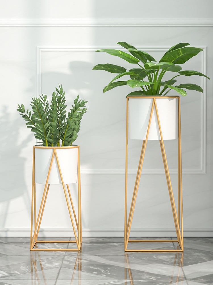 Grand Cache-Pot Osier Tressé Chic - Pot Fleurs Intérieur Design Bohème Avec Doublure Étanche (Taille S)