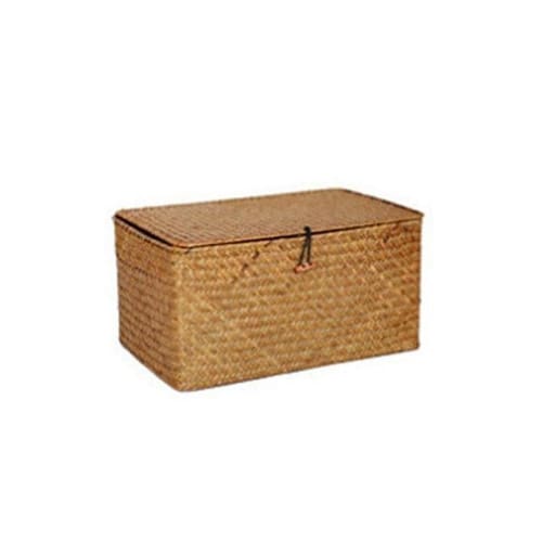 GRANNY SAYS Panier Rangement Osier en Plastique, Lot de 3 Paniers et Boîtes de Rangement avec Poignées, Paniers de Décoration, Panier Osier Rectangulaire, Panier Rangement Salle de Bain, Jaune GRANNY SAYS Panier Rangement Osier en Plastique, Lot de 3 Paniers et Boîtes de Rangement avec Poignées, Paniers de Décoration, Panier Osier Rectangulaire, Panier Rangement Salle de Bain, Jaune